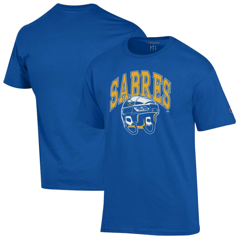 Buffalo Sabres Champion Helmet T-Shirt - Royal T-shirts
