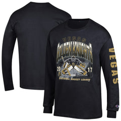 Vegas Golden Knights Champion Long Sleeve Jersey T-Shirt - Black T-shirts