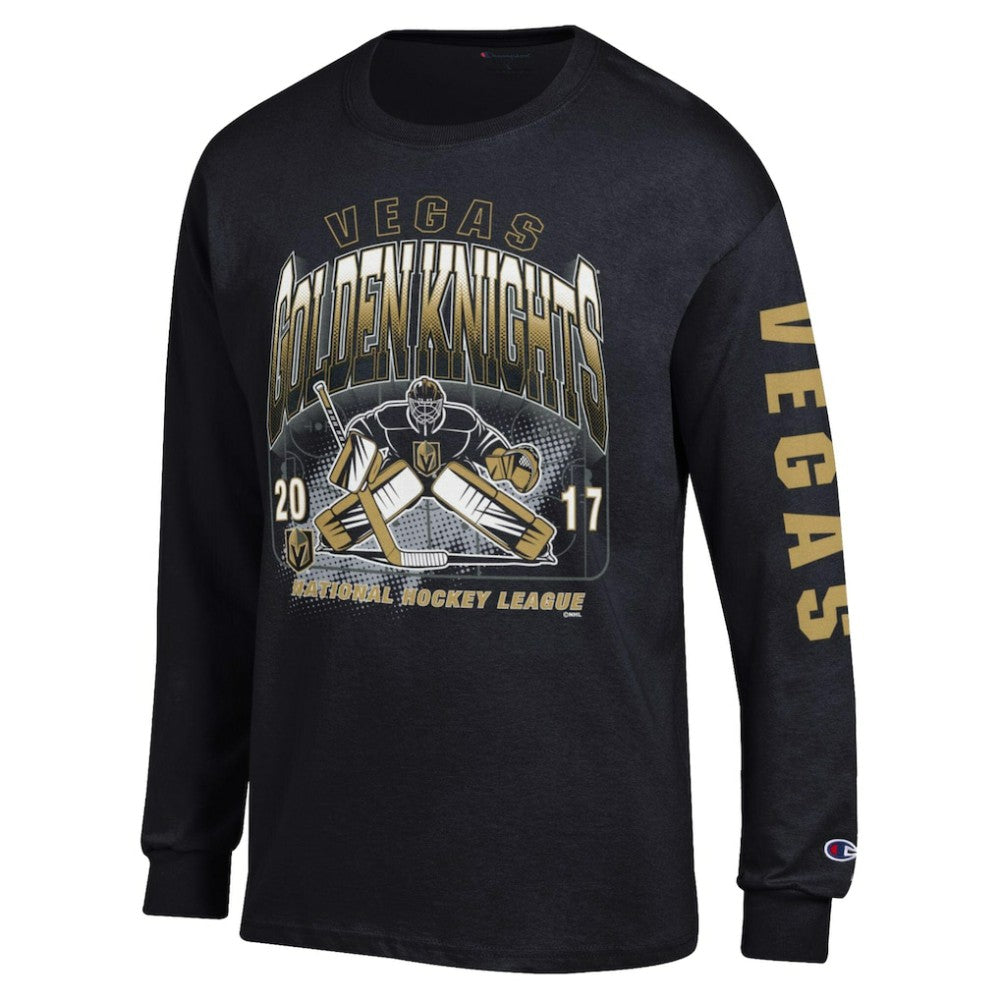 Vegas Golden Knights Champion Long Sleeve Jersey T-Shirt - Black T-shirts