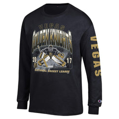 Vegas Golden Knights Champion Long Sleeve Jersey T-Shirt - Black T-shirts