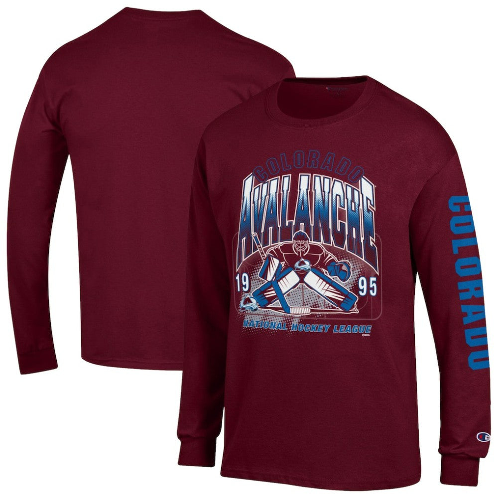 Colorado Avalanche Champion Long Sleeve Jersey T-Shirt - Burgundy T-shirts