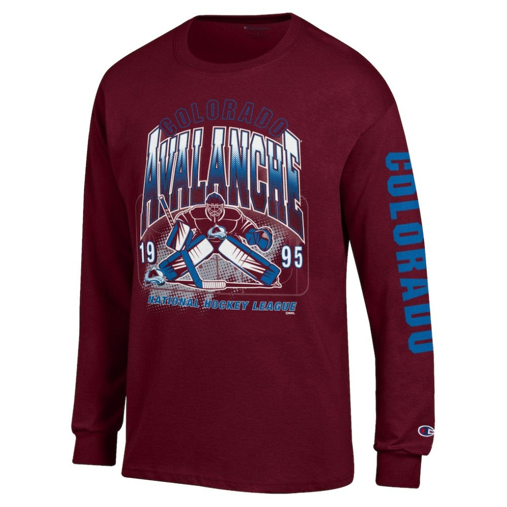 Colorado Avalanche Champion Long Sleeve Jersey T-Shirt - Burgundy T-shirts