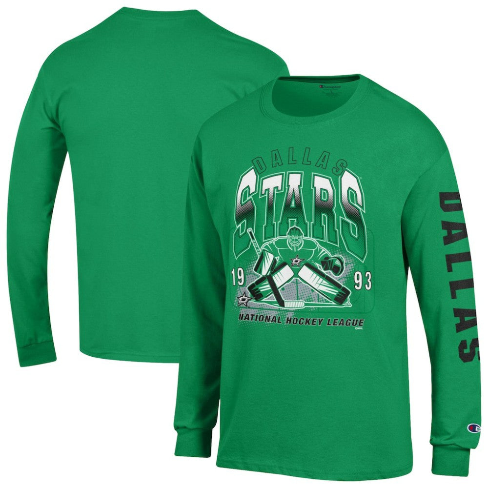 Dallas Stars Champion Long Sleeve Jersey T-Shirt - Kelly Green T-shirts