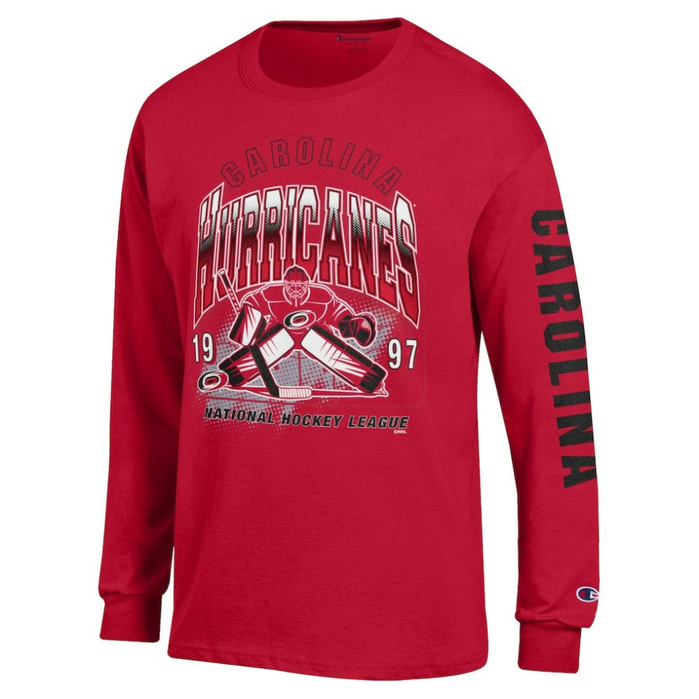 Carolina Hurricanes Champion Long Sleeve Jersey T-Shirt - Red T-shirts