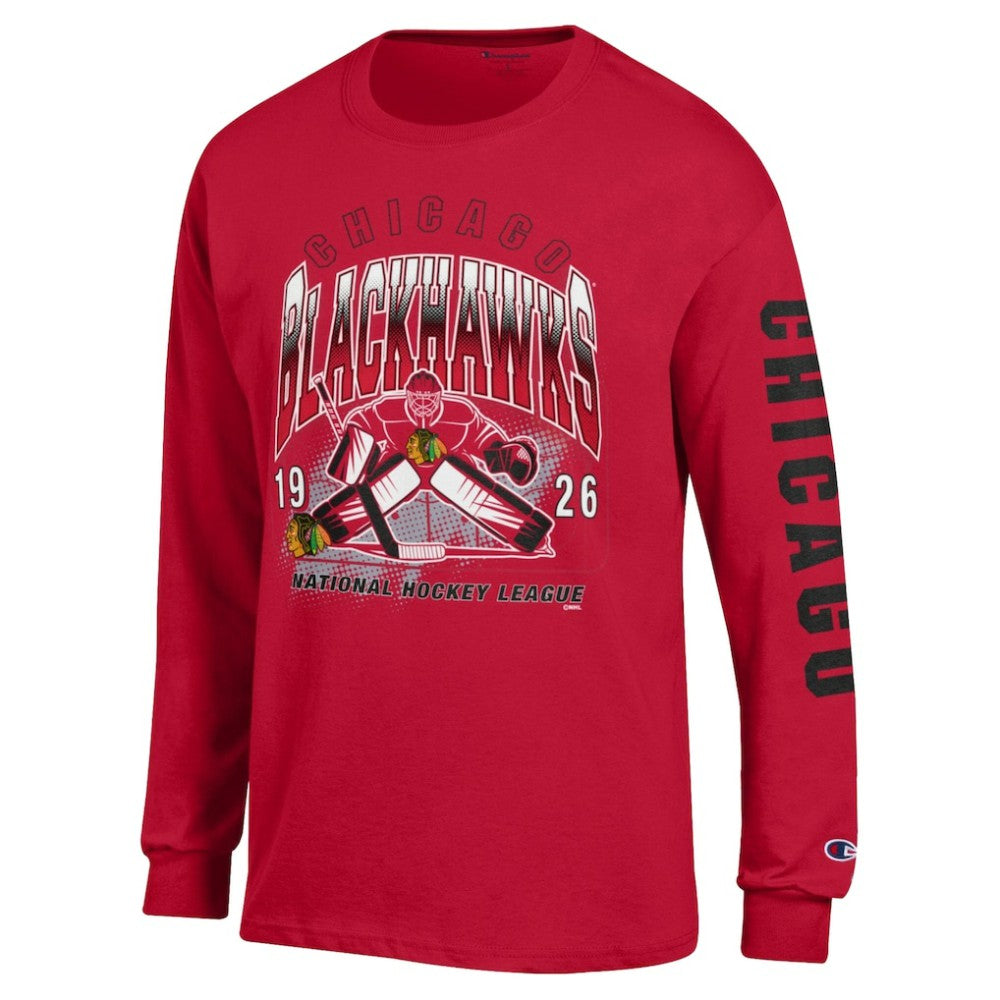 Chicago Blackhawks Champion Long Sleeve Jersey T-Shirt - Red T-shirts