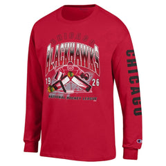 Chicago Blackhawks Champion Long Sleeve Jersey T-Shirt - Red T-shirts