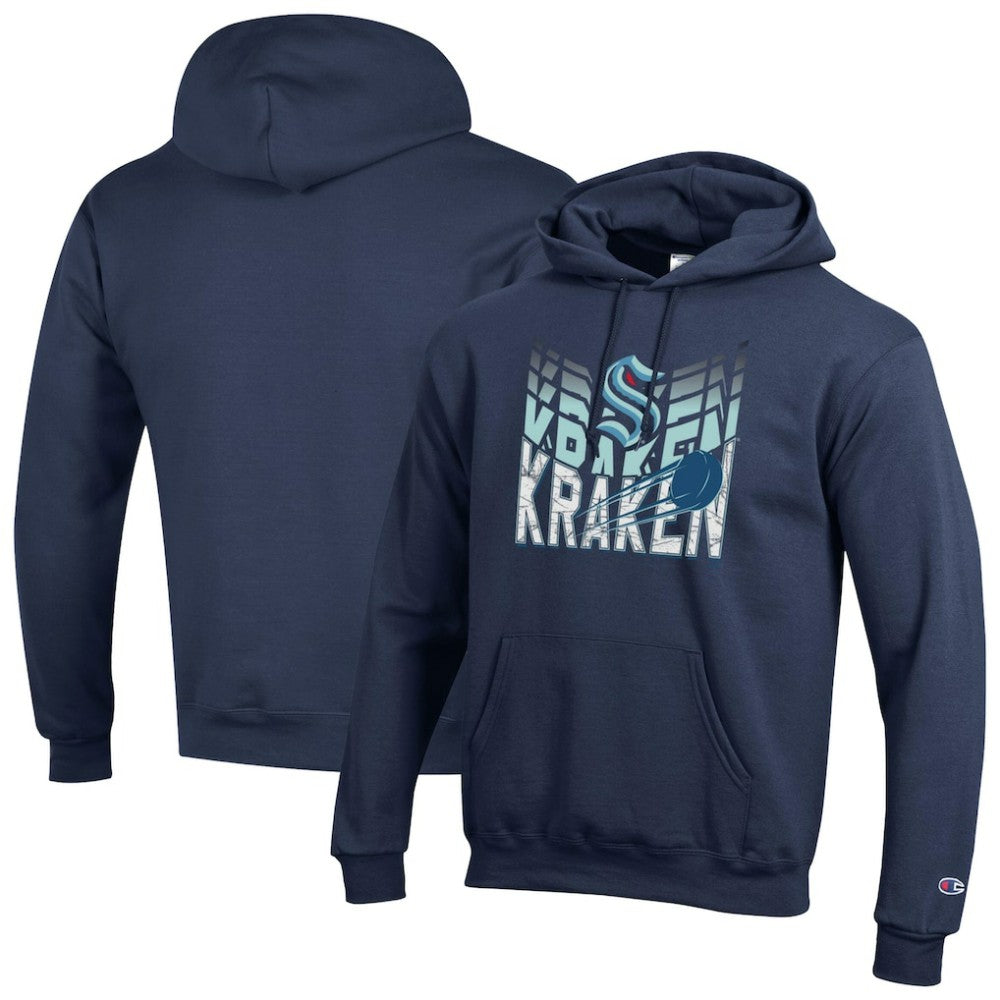 Seattle Kraken Champion Powerblend Hoodie - Navy Hoodies