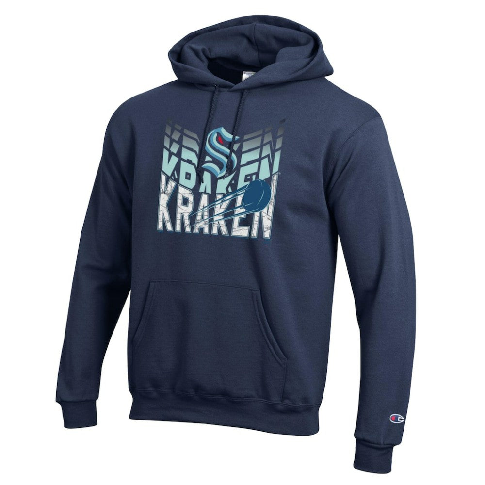 Seattle Kraken Champion Powerblend Hoodie - Navy Hoodies