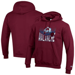 Colorado Avalanche Champion Powerblend Hoodie - Burgundy Hoodies