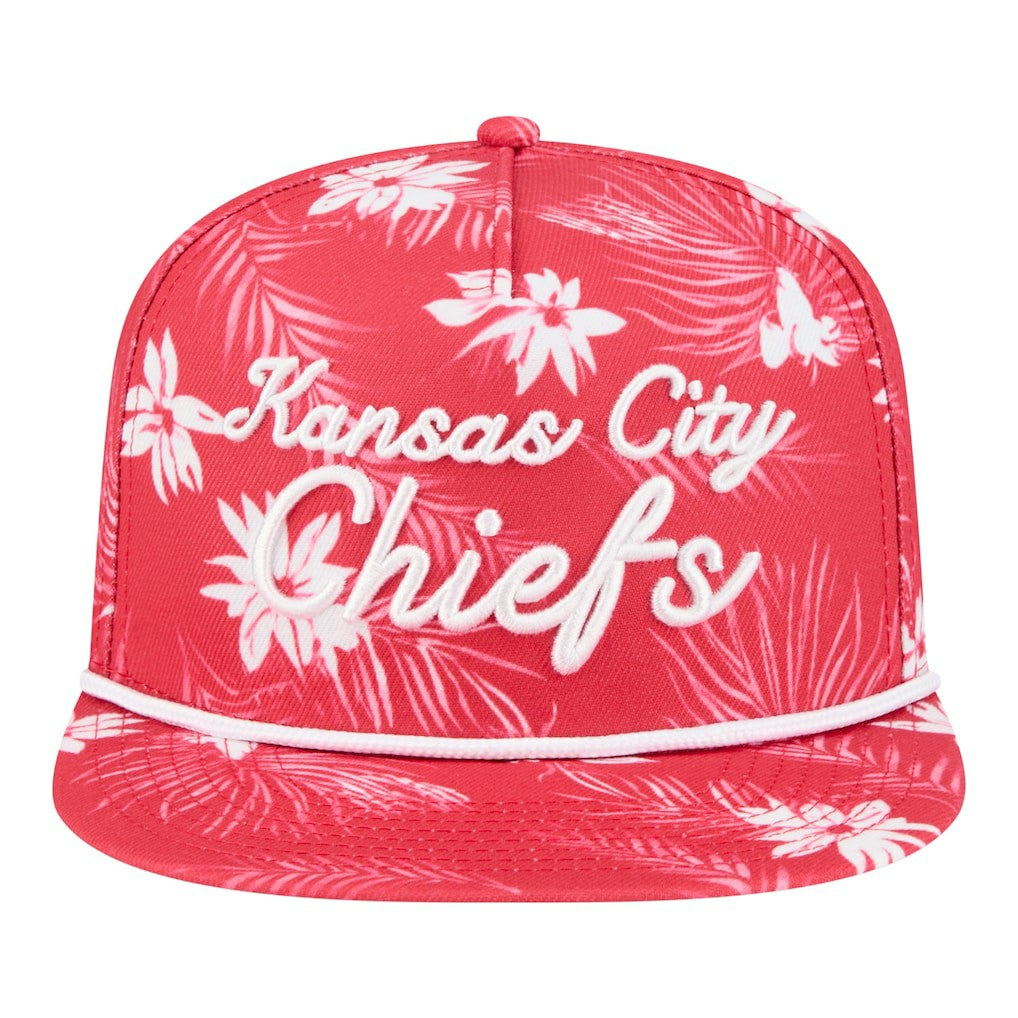 Kansas City Chiefs New Era Palm Print A-Frame 9FIFTY Snapback Hat - Red online