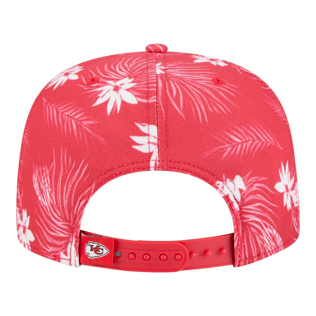 Kansas City Chiefs New Era Palm Print A-Frame 9FIFTY Snapback Hat - Red online