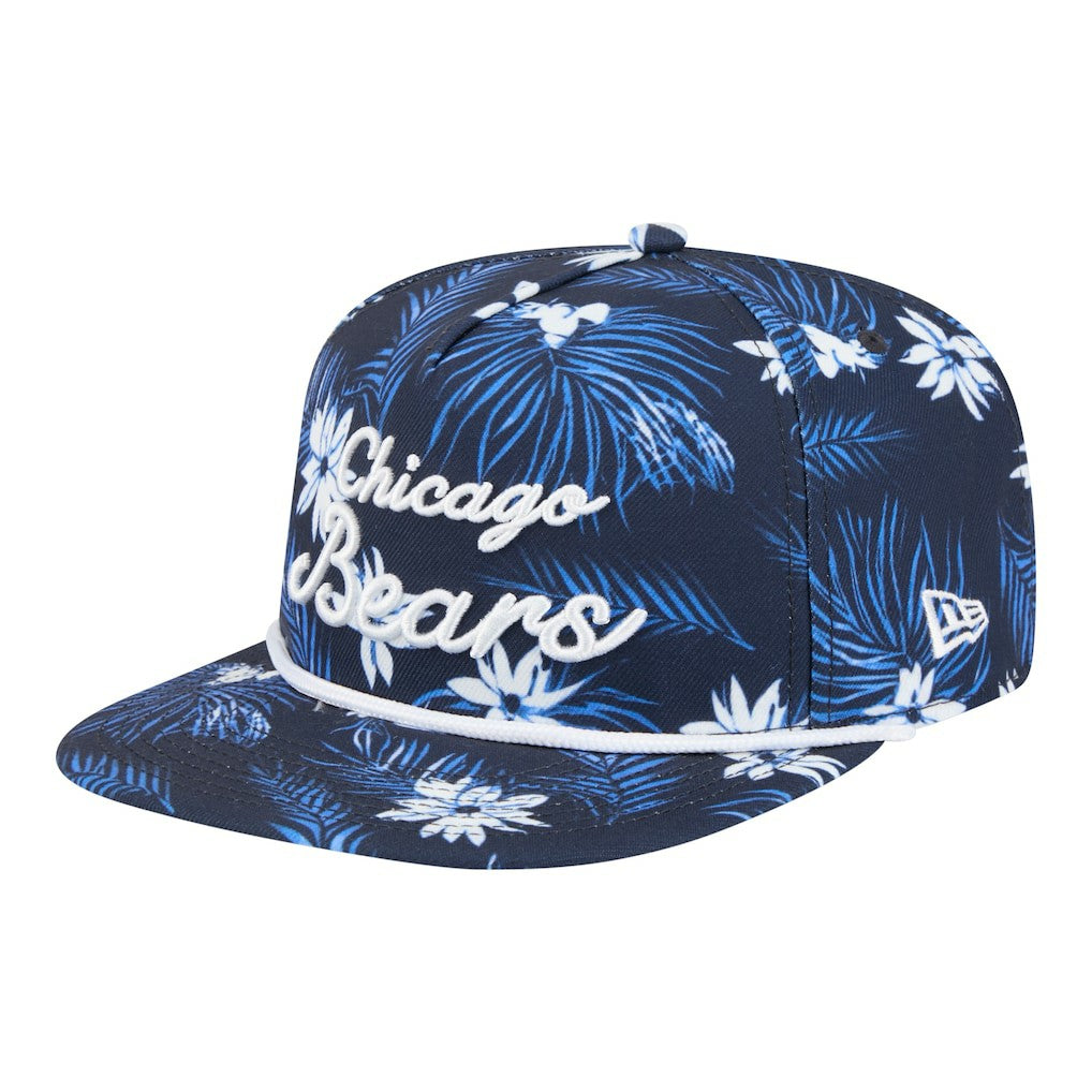 Chicago Bears New Era Palm Print A-Frame 9FIFTY Snapback Hat - Navy cheap