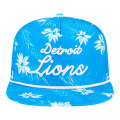 Detroit Lions New Era Palm Print A-Frame 9FIFTY Snapback Hat - Blue online