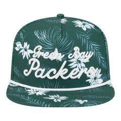 Green Bay Packers New Era Palm Print A-Frame 9FIFTY Snapback Hat - Green outlet