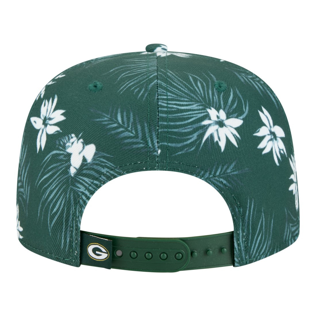 Green Bay Packers New Era Palm Print A-Frame 9FIFTY Snapback Hat - Green outlet