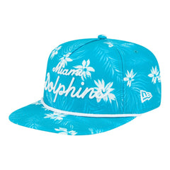 Miami Dolphins New Era Palm Print A-Frame 9FIFTY Snapback Hat - Aqua outlet