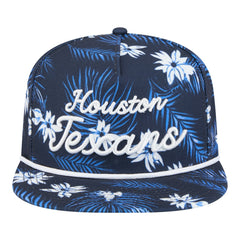 Houston Texans New Era Palm Print A-Frame 9FIFTY Snapback Hat - Navy cheap