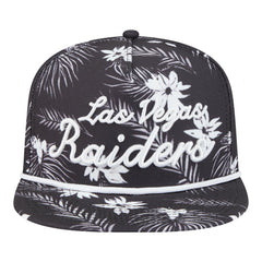 Las Vegas Raiders New Era Palm Print A-Frame 9FIFTY Snapback Hat - Black on sale