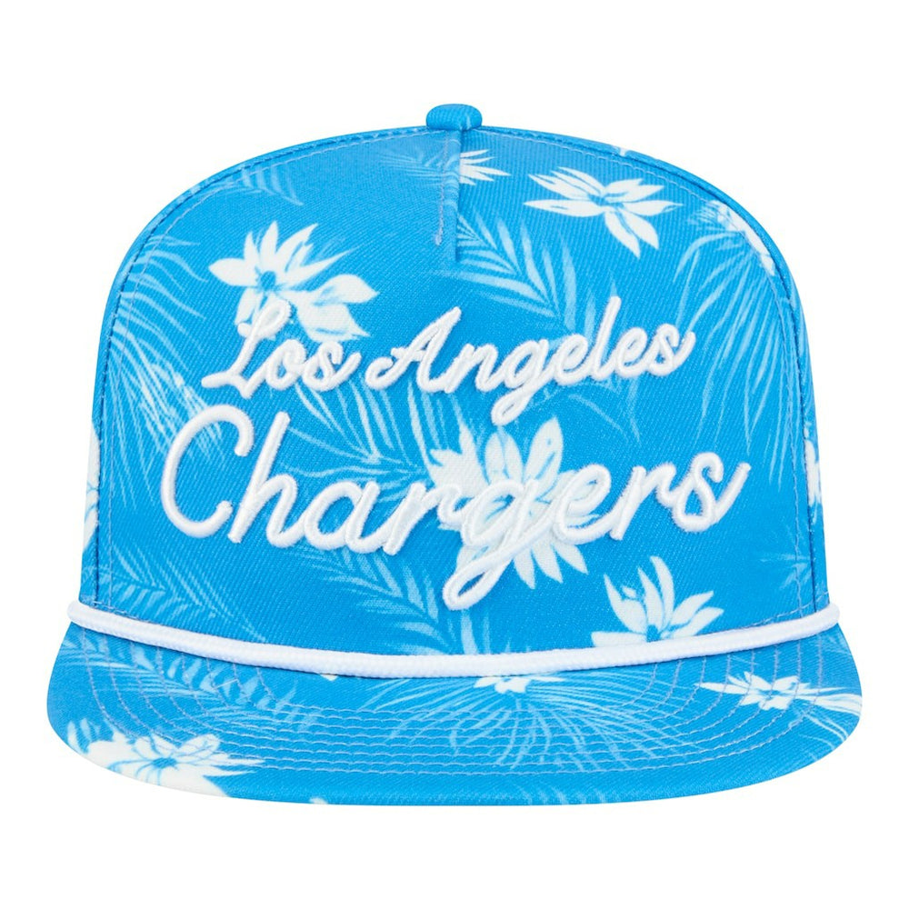 Los Angeles Chargers New Era Palm Print A-Frame 9FIFTY Snapback Hat - Powder Blue sale