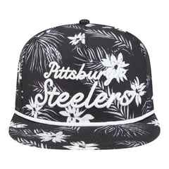 Pittsburgh Steelers New Era Palm Print A-Frame 9FIFTY Snapback Hat - Black sale