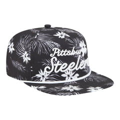 Pittsburgh Steelers New Era Palm Print A-Frame 9FIFTY Snapback Hat - Black sale