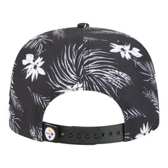 Pittsburgh Steelers New Era Palm Print A-Frame 9FIFTY Snapback Hat - Black sale