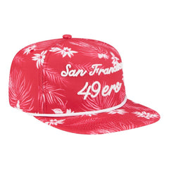 San Francisco 49ers New Era Palm Print A-Frame 9FIFTY Snapback Hat - Scarlet for sale