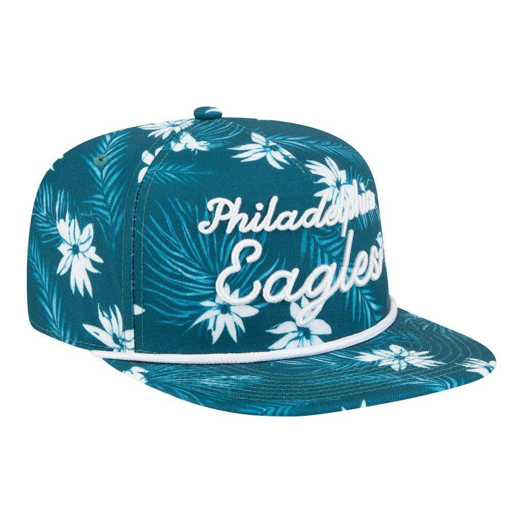 Philadelphia Eagles New Era Palm Print A-Frame 9FIFTY Snapback Hat - Midnight Green online