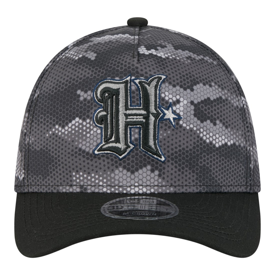 Houston Texans New Era Camo A-Frame 39THIRTY Flex Hat - Black cheap