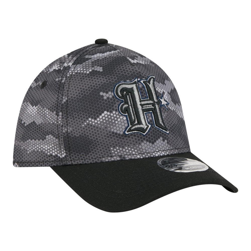 Houston Texans New Era Camo A-Frame 39THIRTY Flex Hat - Black cheap