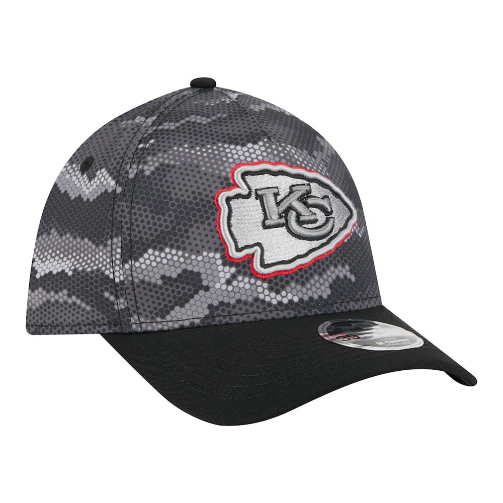 Kansas City Chiefs New Era Camo A-Frame 39THIRTY Flex Hat - Black outlet