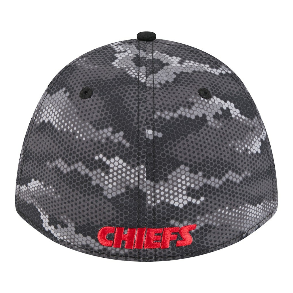 Kansas City Chiefs New Era Camo A-Frame 39THIRTY Flex Hat - Black outlet