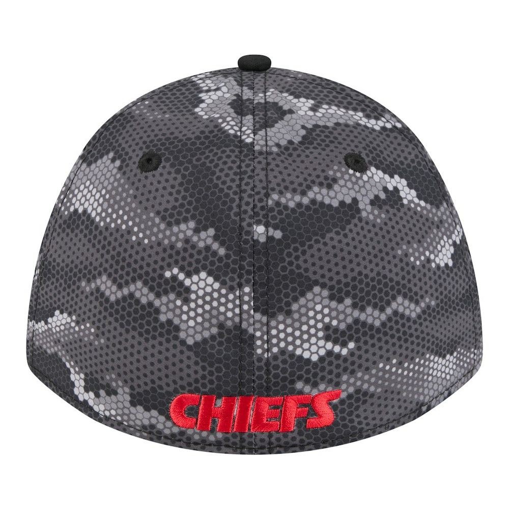 Kansas City Chiefs New Era Camo A-Frame 39THIRTY Flex Hat - Black outlet