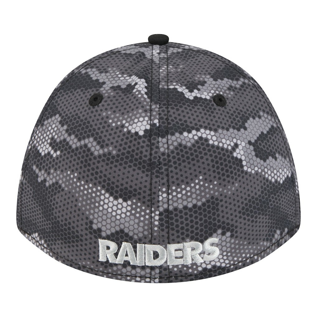 Las Vegas Raiders New Era Camo A-Frame 39THIRTY Flex Hat - Black sale