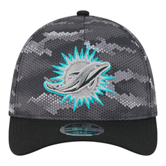 Miami Dolphins New Era Camo A-Frame 39THIRTY Flex Hat - Black outlet
