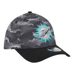 Miami Dolphins New Era Camo A-Frame 39THIRTY Flex Hat - Black outlet