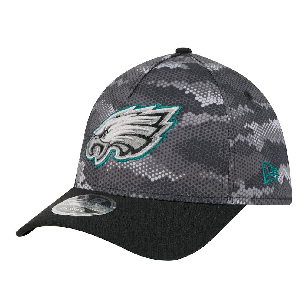 Philadelphia Eagles New Era Camo A-Frame 39THIRTY Flex Hat - Black outlet