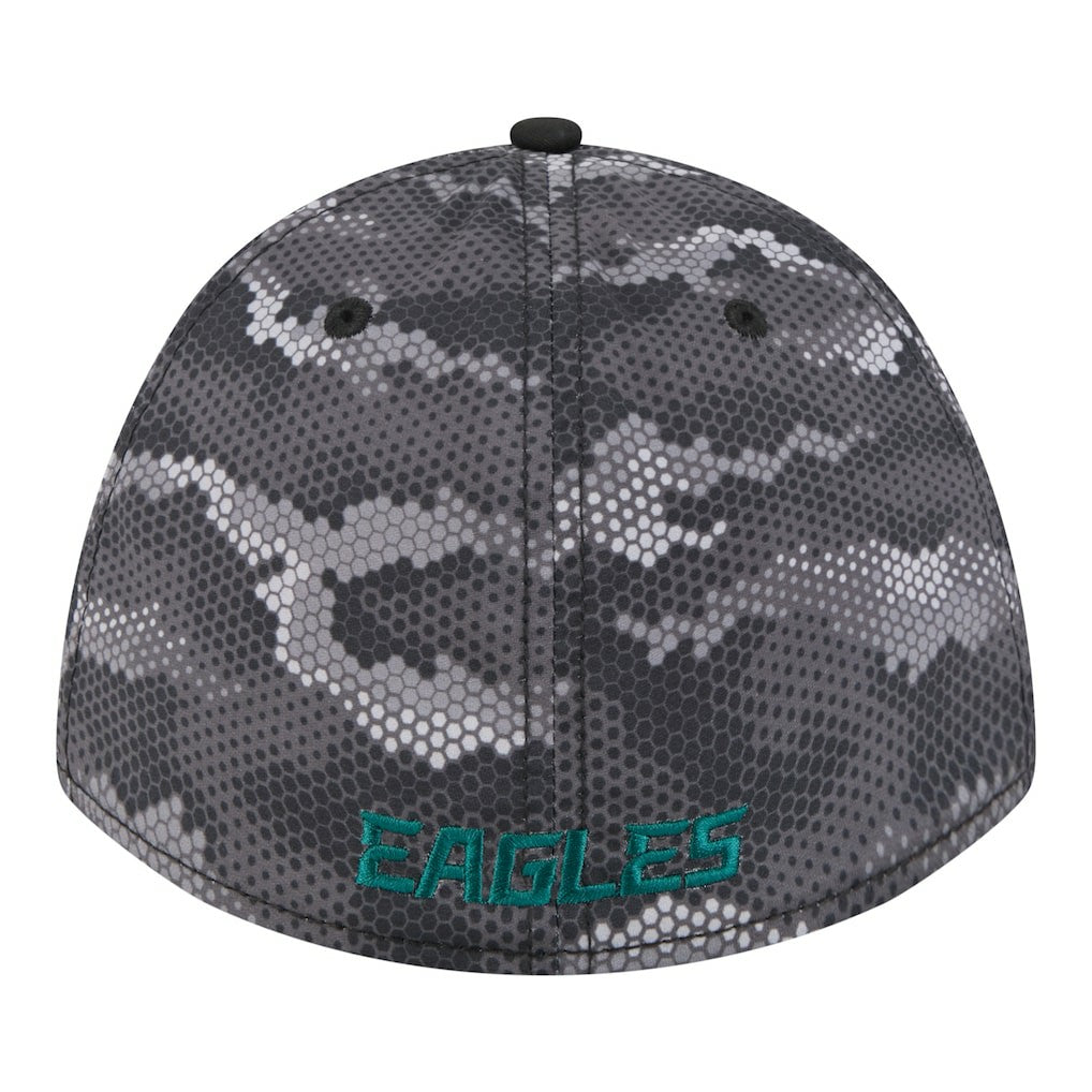 Philadelphia Eagles New Era Camo A-Frame 39THIRTY Flex Hat - Black outlet