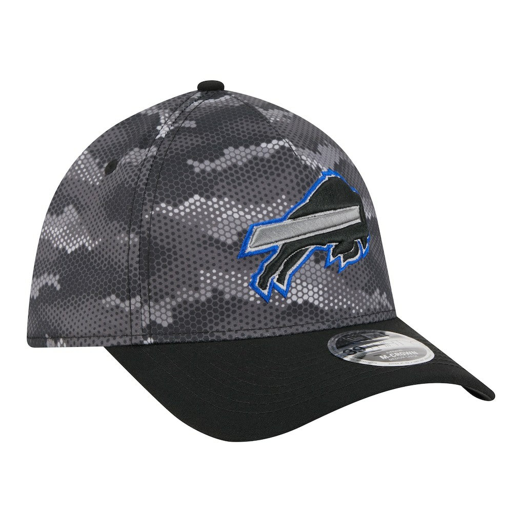 Buffalo Bills New Era Camo A-Frame 39THIRTY Flex Hat - Black sale