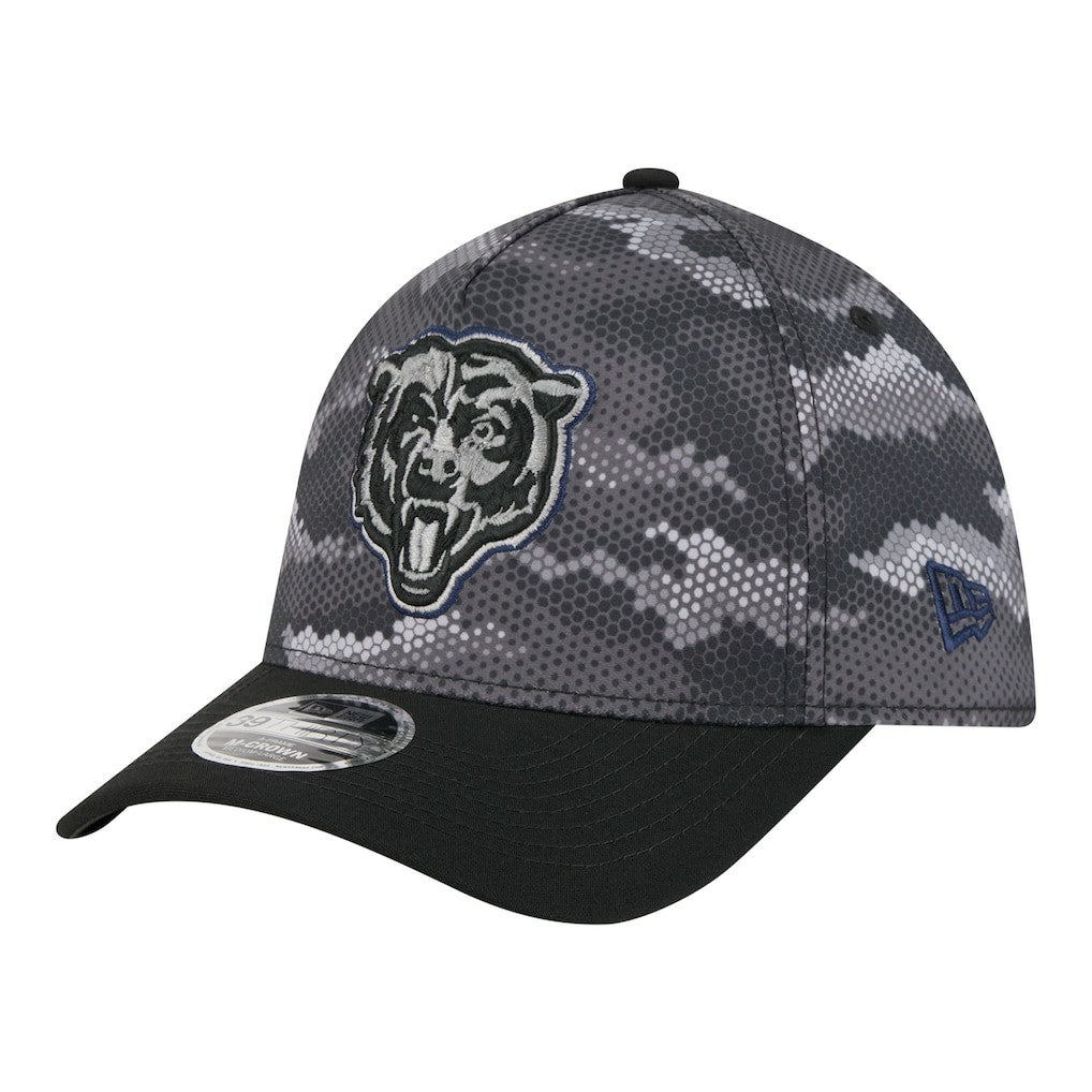 Chicago Bears New Era Camo A-Frame 39THIRTY Flex Hat - Black online