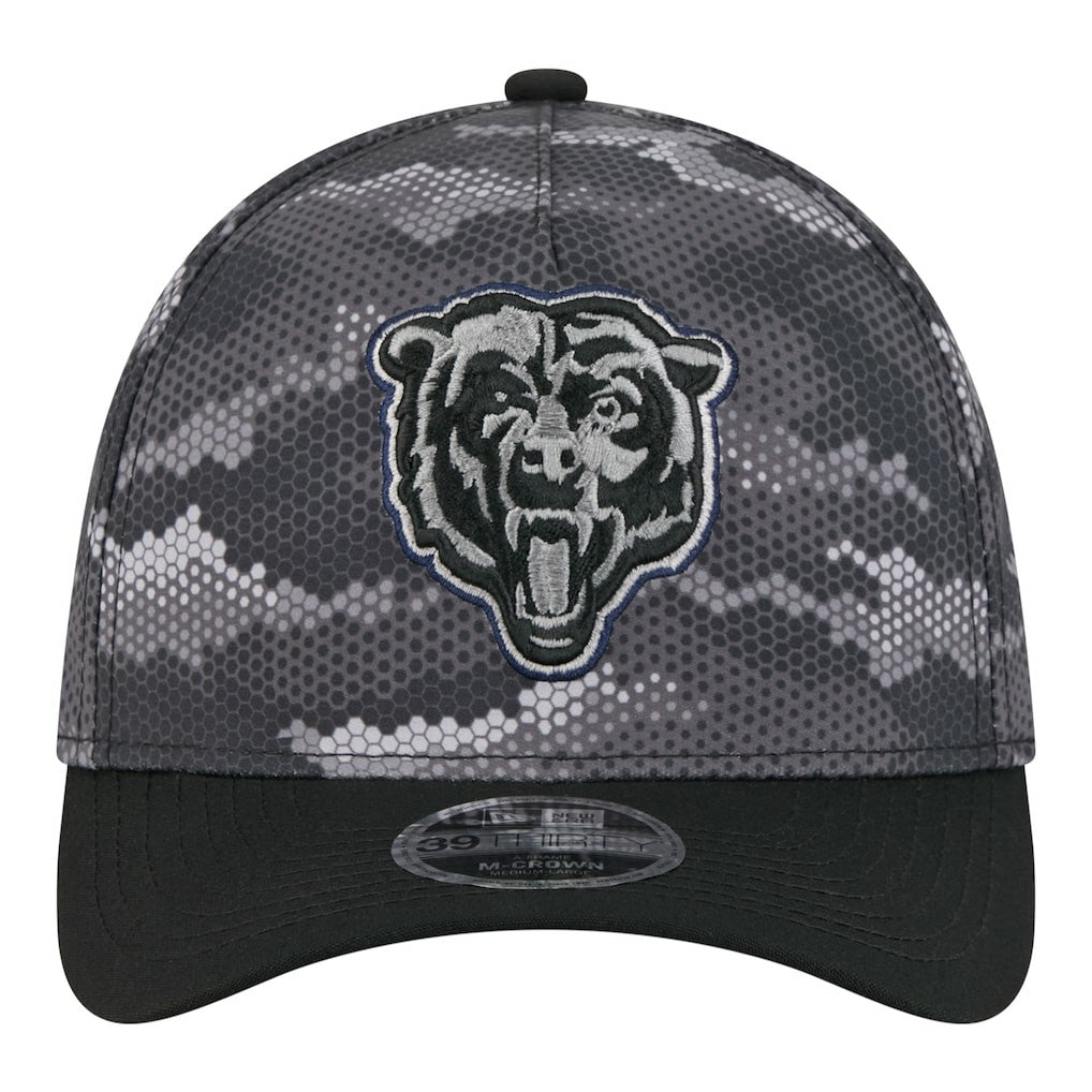 Chicago Bears New Era Camo A-Frame 39THIRTY Flex Hat - Black online