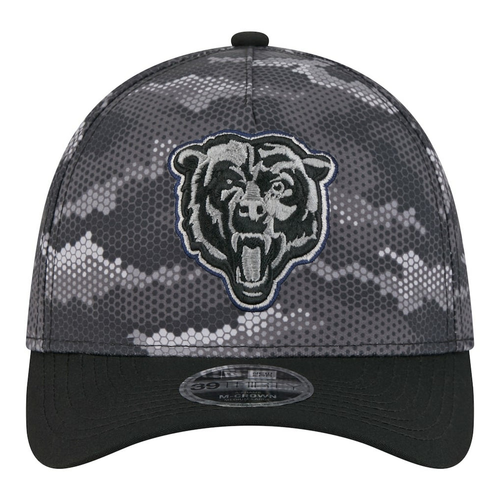 Chicago Bears New Era Camo A-Frame 39THIRTY Flex Hat - Black online