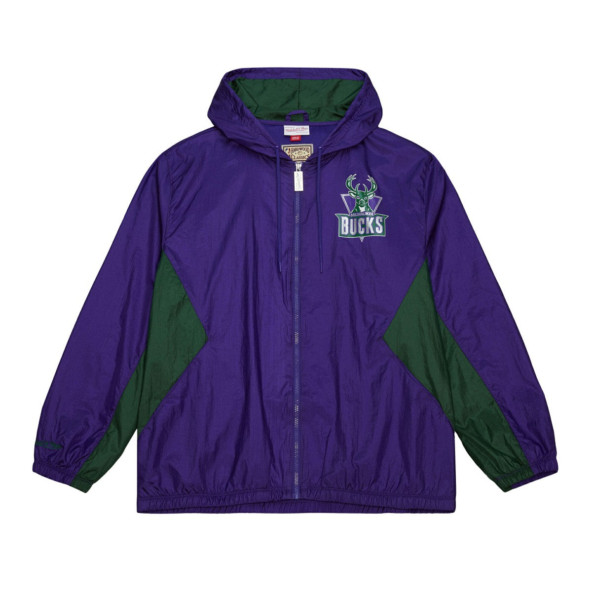 Milwaukee Bucks Playmaker Full-Zip Hooded Windbreaker Jacket - Purple discount