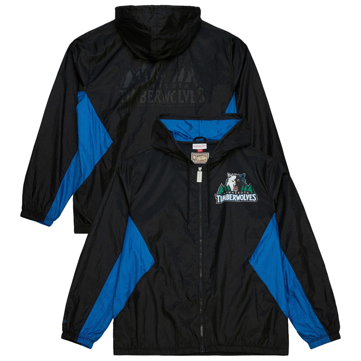 Minnesota Timberwolves Playmaker Full-Zip Hooded Windbreaker Jacket - Black cheap