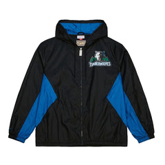 Minnesota Timberwolves Playmaker Full-Zip Hooded Windbreaker Jacket - Black cheap