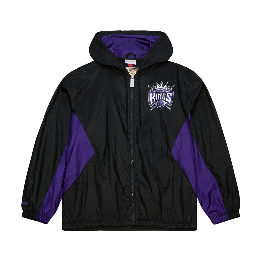 Sacramento Kings Playmaker Full-Zip Hooded Windbreaker Jacket - Black discount