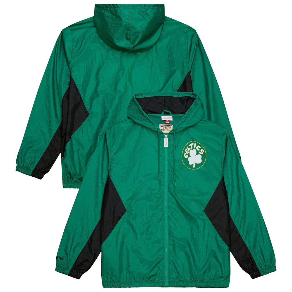 Boston Celtics Playmaker Full-Zip Hooded Windbreaker Jacket - Kelly Green outlet