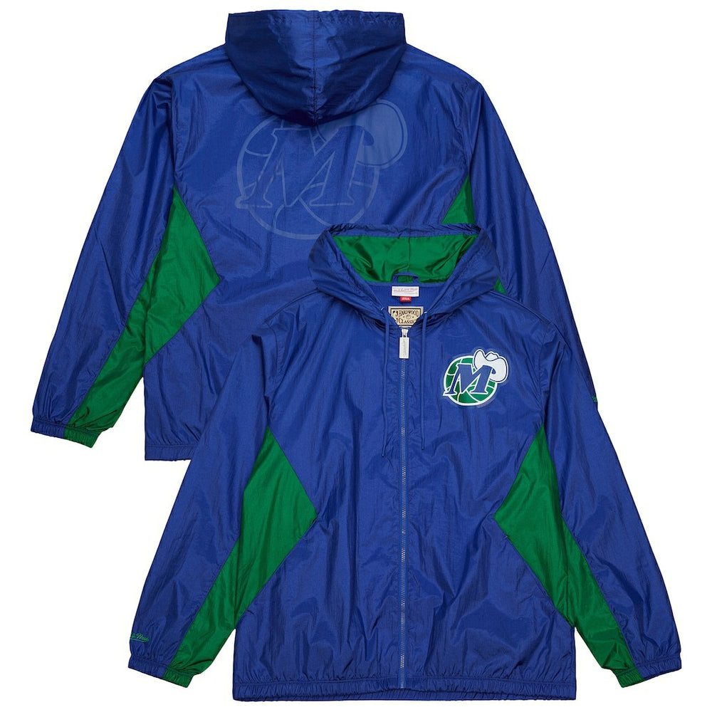 Dallas Mavericks Playmaker Full-Zip Hooded Windbreaker Jacket sale - Blue online