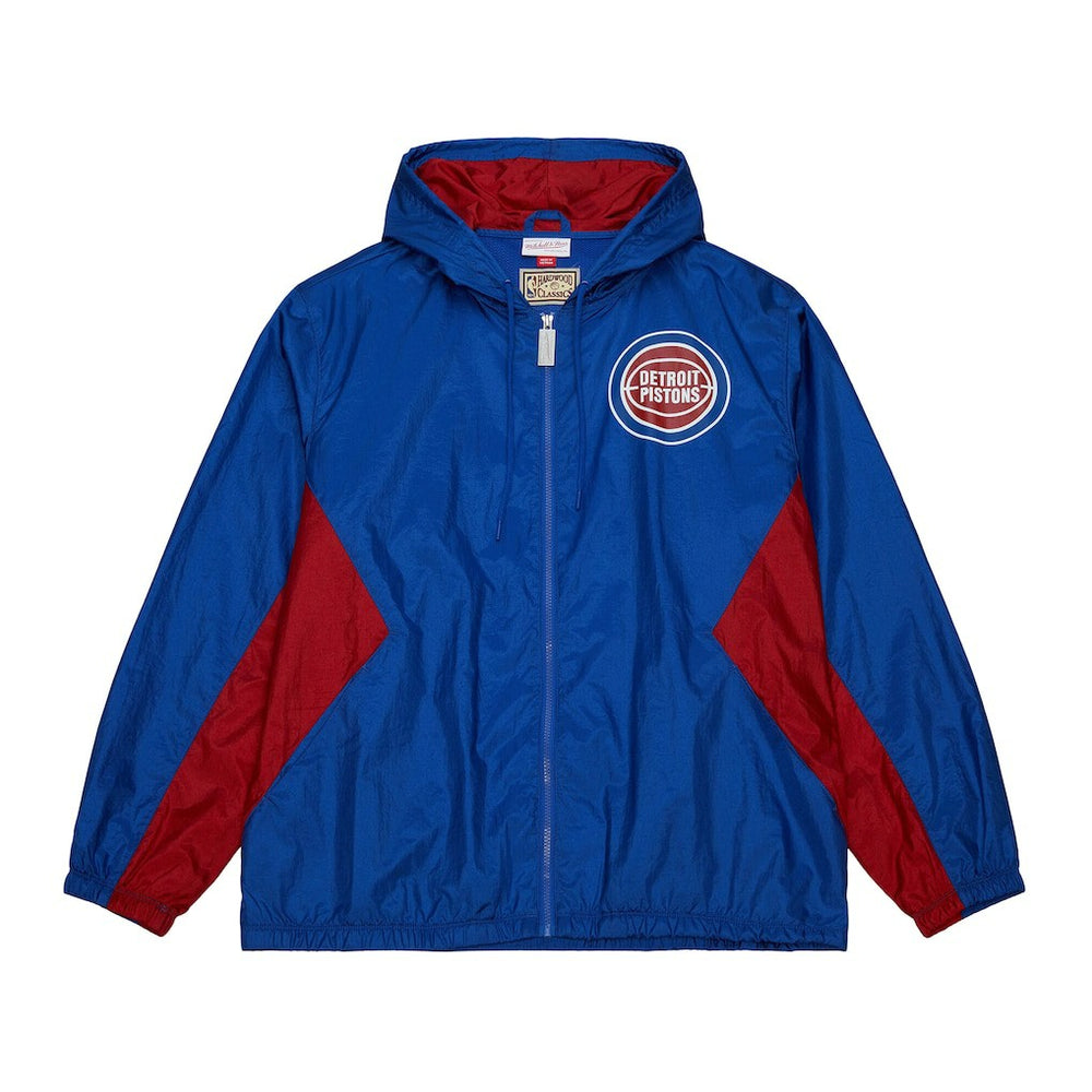 Detroit Pistons Playmaker Full-Zip Hooded Windbreaker Jacket sale - Blue on sale