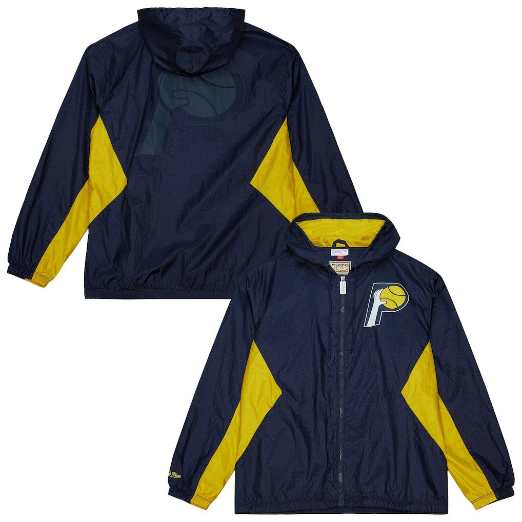 Indiana Pacers Playmaker Full-Zip Hooded Windbreaker Jacket - Navy discount